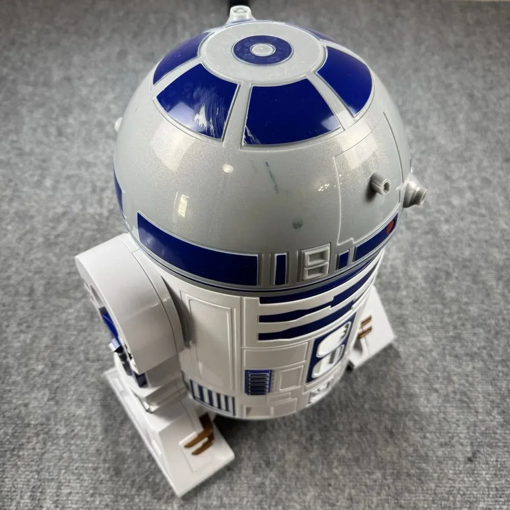 Star Wars R2-D2 Electric Hot Air Popcorn Maker White Blue Bowl Removable Lid